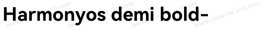 Harmonyos demi bold字体转换